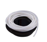 Solid Silicone Cord, sealing strip,1pcs Dia 1mm~25mm White Rubber Gasket Trim Round Strip, High Temperature Waterproof Seal Strips(Dia 6mm)