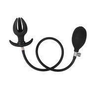 Solid Silicone Inflatable Anal Plug with Massage Particles Anchor Base Wearable Expanding Butt Plug Couples Pleasure Sex Toy Anal Plug