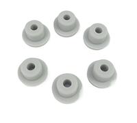 Solid Silicone Rubber Caps, 6pcs/set Gray Hose Blanking End Cap 13mm-48mm Inserts Seal Plug Bung Hole Stopper(19.5mm)
