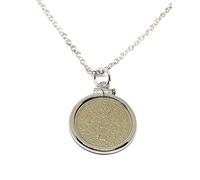 Solid Silver Plated Cinch Pendant 1954 Lucky sixpence 72nd Birthday plus a Sterling Silver 18in Chain 72nd birthday gifts for women