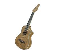 Solid Spalted Maple Body Chrome Plated Machine Head Ukulele 23 Inch Concert Ukulele Guitar Ukulele Starter Kit