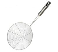 Solid Spider Strainer Skimmer Ladle Stainless Steel Kitchen Utensil Tool French Fries Fish Frying Utensil, Silver, #12