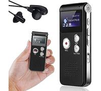 Solid Spikes 8GB Digital Voice Recorder, Audio MP3 Player, Rechargeable LCD Sound Dictaphone Device