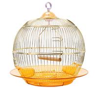 Solid Stainless Steel Bird Cage Hanging Parrot Bird Cages Rust Resistant Metal Cage for Cockatiels Parakeets Lovebirds Flight Perches Birdcage (A 15.0)