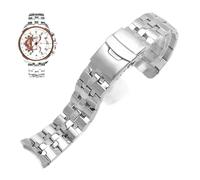 Solid Stainless Steel Watch Band fit for Casio Edifice EF/EFR Series | Heavy Duty Metal Bracelet Replacement with Custom End Links