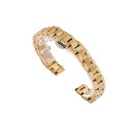 Solid Stainless Steel Wristband 22mm 20mm 18mm 16mm 14mm 12mm 10mm Universal Milanese Watchband Mesh Wrist Belt(Gold,18mm)