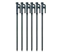 Solid Stake #30 6 Pcs Set - Black One Size