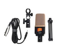 Solid stand for solid stability with easy-to-use 3.5mm PC microphone. Ideal for voice calls and live broadcasts