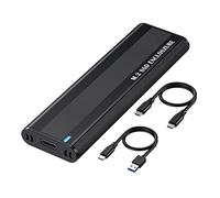Solid-State Drive Enclosure 10Gbps M.2 NVMe External Box Case Tool Free for 2230/2242/2260/2280 M.2 SSD