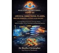 Solid State Physics-Crystal Directions, Planes, Miller Indices & Interplanar Spacing-SOLID STATE PHYSICS SERIES - SSP01-04: A Concept-Based Micro-book ... MCQs, Numericals, and Reasoning Questions
