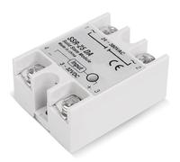 Solid State Relay 10A 25A 40A 60A SSR DA AA DD Single Phase Relay Contactless switch for Short Circuit and Overload Protection(AA (AC to AC),I-50(10-25A) black)