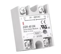 Solid State Relay 10A 25A 40A single phase Module 3-32V Input DC 24-380V AC Output SSR-10DA SSR-25DA SSR-40DA(DA (DC-AC),Heat sink I-50)