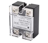 Solid State Relay 10A DC Control AC SSR Module 24-480VAC Load Voltage - High Speed Switching, Flame Retardant Plastic Housing, Industrial Automation Use