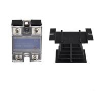 Solid State Relay DC-DC Single-Phase For SSR-10DD 10A With Aluminum Cooling Base, LED Indicator, Screw Terminal, 3-32V DC Control, 5-200V DC Load