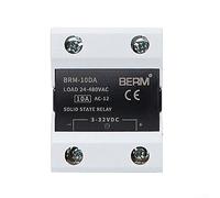 Solid State Relay Module, 24-480VAC 3-32VDC DC To AC Solid State Relay Module BRM-10DA To BRM-100DA For Home, Industry(BEM-10DA)