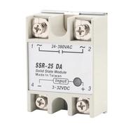 Solid State Relay Module 3-32V DC to 24-380V AC SSR-10DA, Single-Phase DC Controlled AC Output 10A 220V with Flame Retardant Shell and Fast 10ms Response for Industrial Applications