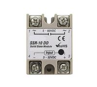 Solid State Relay Module DC 5-60V SSR-10DD SSR-25DD SSR-40DD 10A 25A 40A Input 3-32V Output(SSR-10DD)