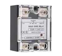 Solid State Relay Module DC Control AC 120A 24-480V SSR for Industrial Automation and Motor Control with Flame Retardant Housing and Insulated Cover - Vibration Resistant