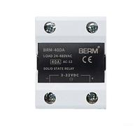 Solid State Relay Module DC to AC 10DA 100DA Compatible with DTL Logic Circuits, 3 32V DC Control, 24 480V AC Load Voltage for Electrical Load Control (BEM-40DA)