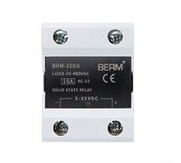 Solid State Relay Module DC to AC 10DA to 100DA with Low Control Current 5 20mA, Load Voltage 24 480V AC, Suitable for Use with Logic Circuits (BEM-10DA)