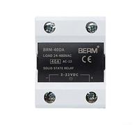 Solid State Relay Module DC to AC 10DA to 100DA with Low Control Current 5 20mA, Load Voltage 24 480V AC, Suitable for Use with Logic Circuits (BEM-40DA)