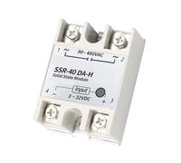 Solid state relay module, SSR-25DA/40DA/60DA/80DA/100DA-H 3-32V DC 90-480V AC SSR solid state Resistance Regulator(SSR-40DA-H)