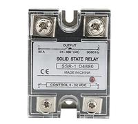 Solid State Relay Module SSR - 80 - DA, DC Controlled AC, 3-32VDC Input, 24-480VAC, 80A Output - High Current Capacity, Hermetic Sealed Enclosure, Industrial Use