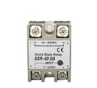 Solid State Relay Single Phase Small SSR-10DA SSR-25DA SSR-40DA SSR-60DA SSR-80DA SSR-100DA DC Control AC DD DA AA 1Pcs(SSR-25DA)