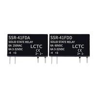 Solid State Relay Slim Relay SSR Non-contact DC To AC DC To DC SSR-41FDA SSR-41FDD DIN Rail Relay 6A(1PCS Only SSR DD)
