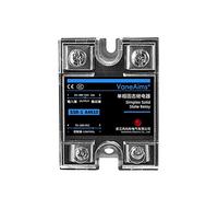 Solid State Relay SSR-1 10A25A40A60A80A100A120A Input 3-32VAC Output 24-480VAC Cover Protection Send Thermal Grease and Scrap(AC-AC-25A)