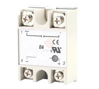 Solid State Relay SSR-25DA 3-32V DC to 24-380V AC 25A Current 250V Working Voltage White Solid State Relay Module Board
