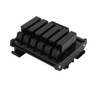 Solid State Relay SSR Module 6 Channel 3-32VDC Input 5-8A 24-480VAC Load Rail Mounting