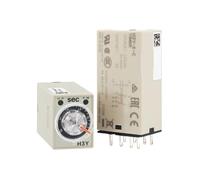 Solid-state Timer Relay H3Y-2-C AC220V DC24V 1S 5S 10S 30S 60S 3 metres 30M(24VDC,H3Y-2-C-1S)