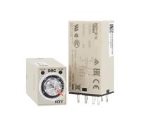 Solid-state Timer Relay H3Y-2-C AC220V DC24V 1S 5S 10S 30S 60S 3 metres 30M(24VDC,H3Y-2-C-60S)