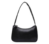 Solid Tassel Mother Bag Large Capacity One Shoulder Tote Bag Bag Canvas Tote Bag with Zipper (Black, One Size)