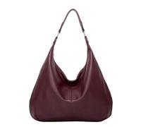 Solid Tassel Mother Bag Large Capacity One Shoulder Tote Bag Shopping Bag Small Shoulder Bags for Women (Red, One Size)