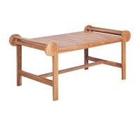 Solid Teak Coffee Table Outdoor Garden Furniture Marlboro Plant Stand vidaXL