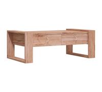 Solid Teak Wood Coffee Table 110X60X40cm Living Room Side Couch Desk vidaXL