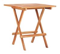 Solid Teak Wood Folding Bistro Table Outdoor Patio Furniture vidaXL