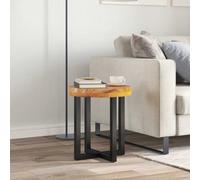 Vidaxl Coffee Table 40X45 Cm Solid Teak Wood And Polyresin