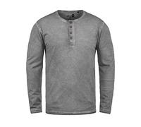 Solid Timur Men's Longsleeve, Size:S, Colour:Mid Grey (2842)