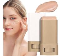Solid Tinted Moisturizing Contour Stick,Rotating Skin Tint Balm,Stick Foundation Makeup Concealer For Women Face Make-up,Lightweight Coverage,Natural Makeup