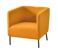 Solid Tone Chair Cover for Residential or Hospitality Settings Using Polyester and Elastic Hem for Fit Control (yellow)