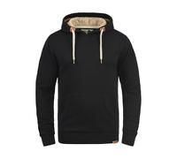 Solid TripHood Pile Men's Hoodie Hooded Sweatshirt Jumper with Teddy Fleece with Hood, Size:L, Colour:Black Pil (P9000)