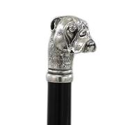 Solid Walking Cane Cavagnini with Pewter Handle and Beech Wood Gift for Dad Personalized Engraving Robust Artisanal
