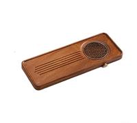 Solid Walnut Wood Tea Tray with Efficient Drainage for Dry Brewing Combining Durability and Refined Craftsmanship (Looking At The River)