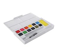 Solid Watercolor Paints - High Pigment Strength Long - Lasting Vibrant Colors Portable Set with Storage Box for Artists Beginners Kids Painting (type 1)
