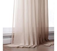 Solid White ains Voile nza Drapes for Living Room Bedroom Kitchen BalconyEleW100*L120cm Perfect for Home Decor