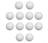 Solid White Foosball Men 36mm Smooth Resin 12pcs