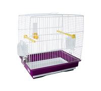 Solid White Metal Bird Cages Hanging Stainless Steel Bird Carrier Thrush Pigeon Villa Travel Pet Cage (Brown)